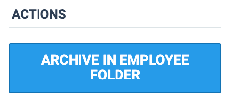 Employee folder Archive button